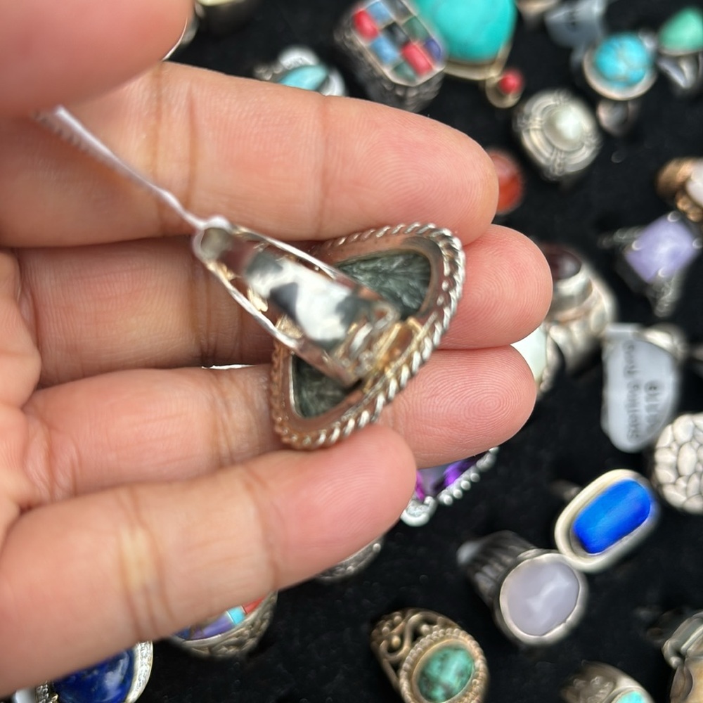 Sterling Silver Seraphinite Ring - image 5